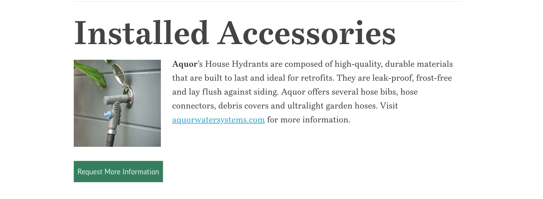 Aquor Water Systems featured in QR 2020 Outdoor Planning Guide