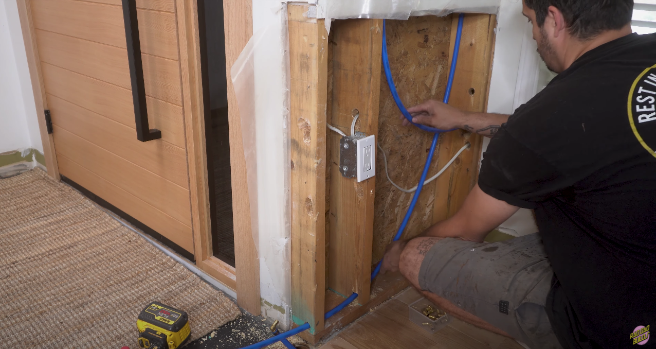 Creating a PEX loop for easy maintenance.