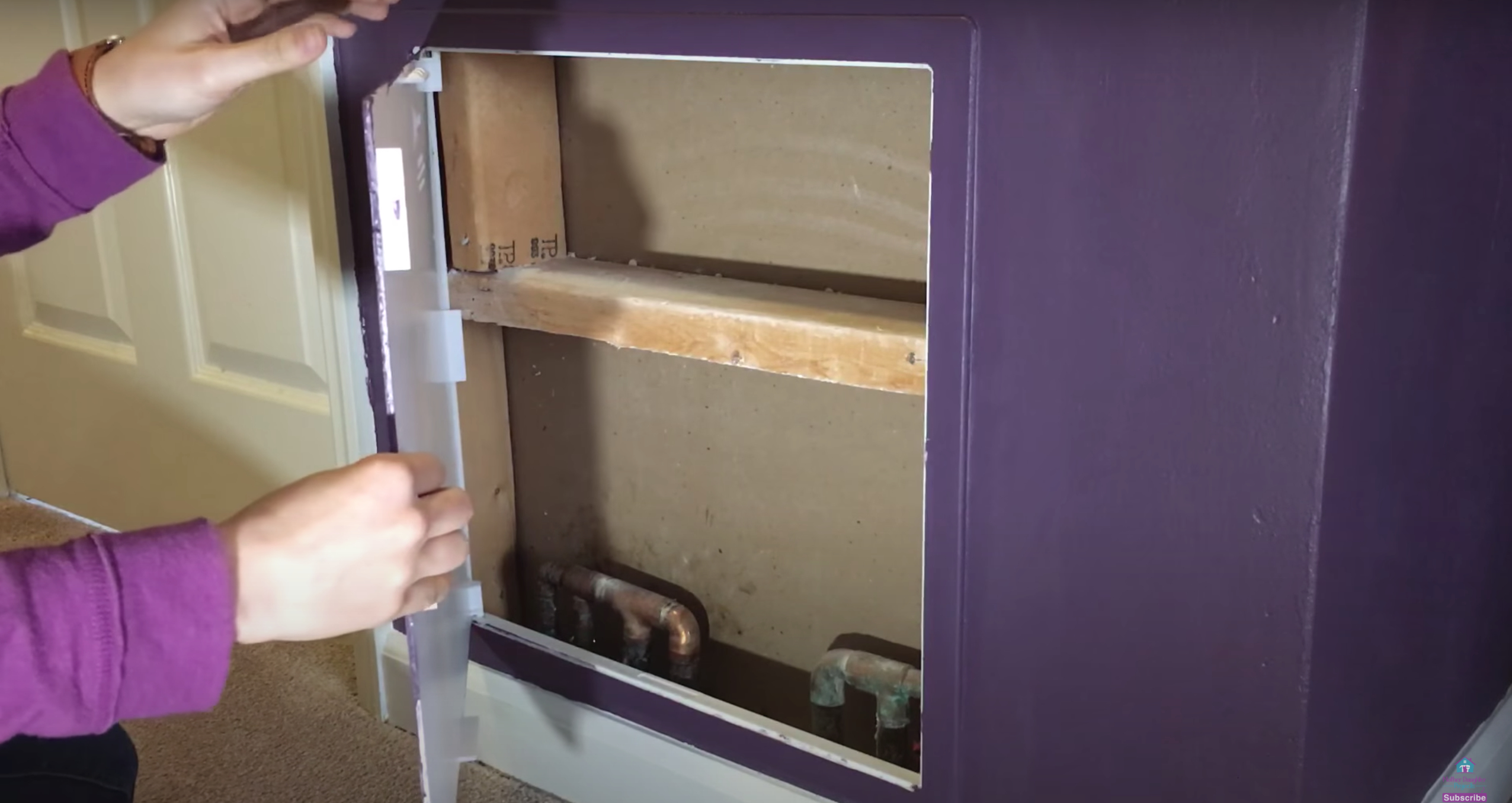 DIY for Homeowners installed an access panel.
