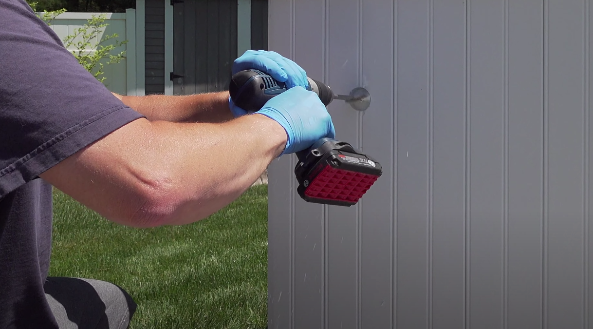 Drilling the Hydrant entry hole.