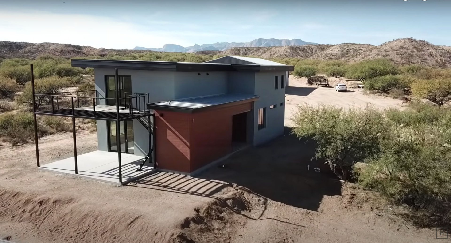 Exterior Stucco Home Side Desert