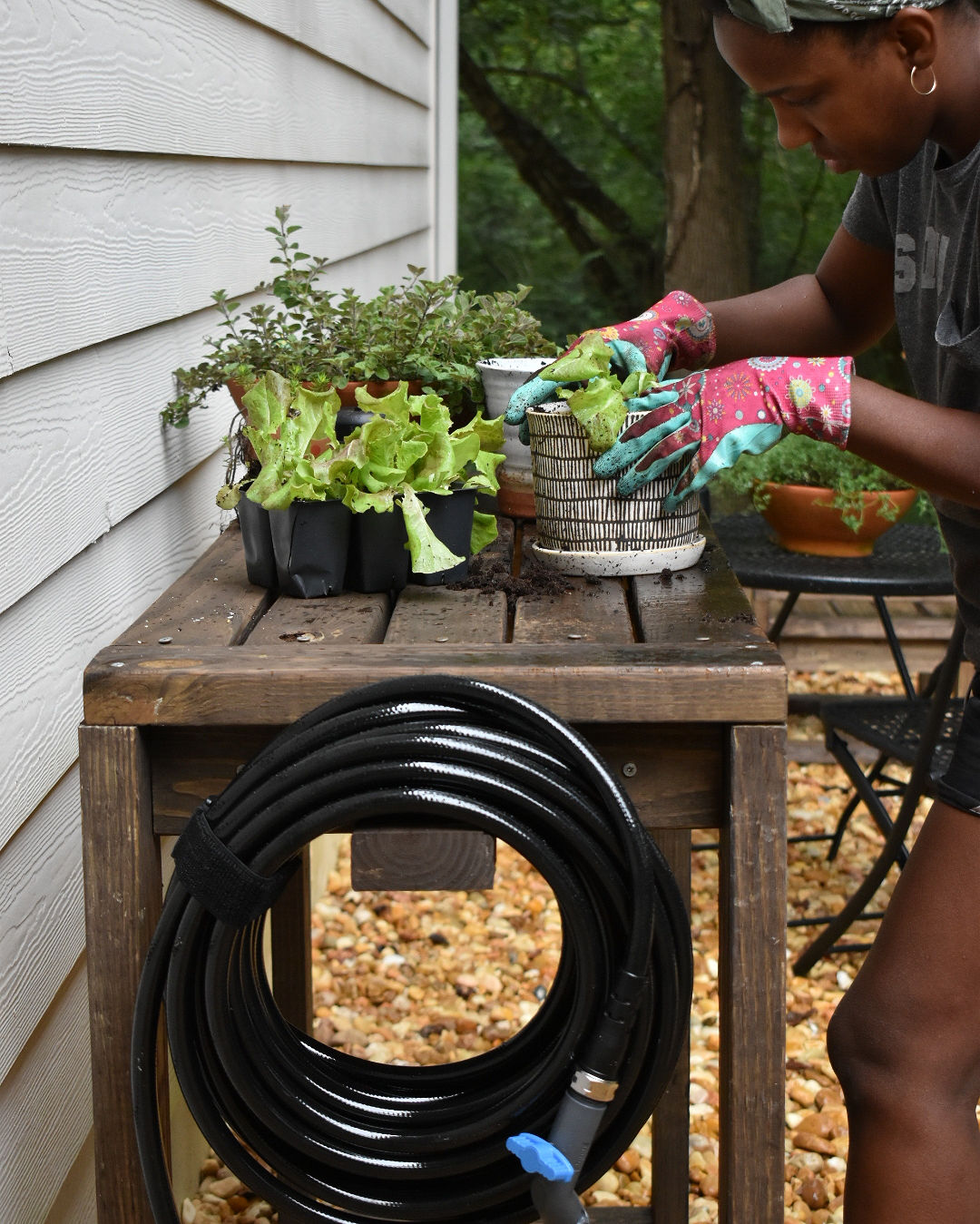 Time to pot some plants with Aquor