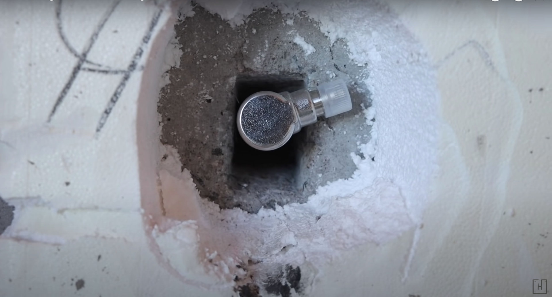 The 90 degree PEX elbow inlet on the back of the Hydrant will be connected to the PEX-A plumbing.
